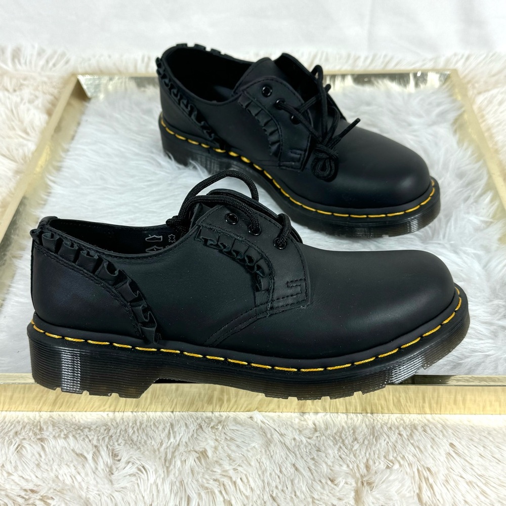 Dr. Martens 1461 Frill Nappa Leather Oxford Shoes NEW